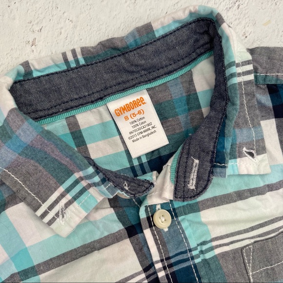 Lands End Gymboree Boy’s Plaid Button Down Shirts & Tan Pants Size 5/6 - Picture 4 of 11